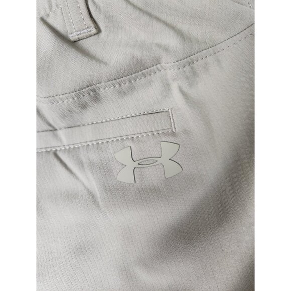 Under Armour Showdown Golf Pants Men's 38 x 32 Beige Performance Stretch Elastic - Picture 11 of 14